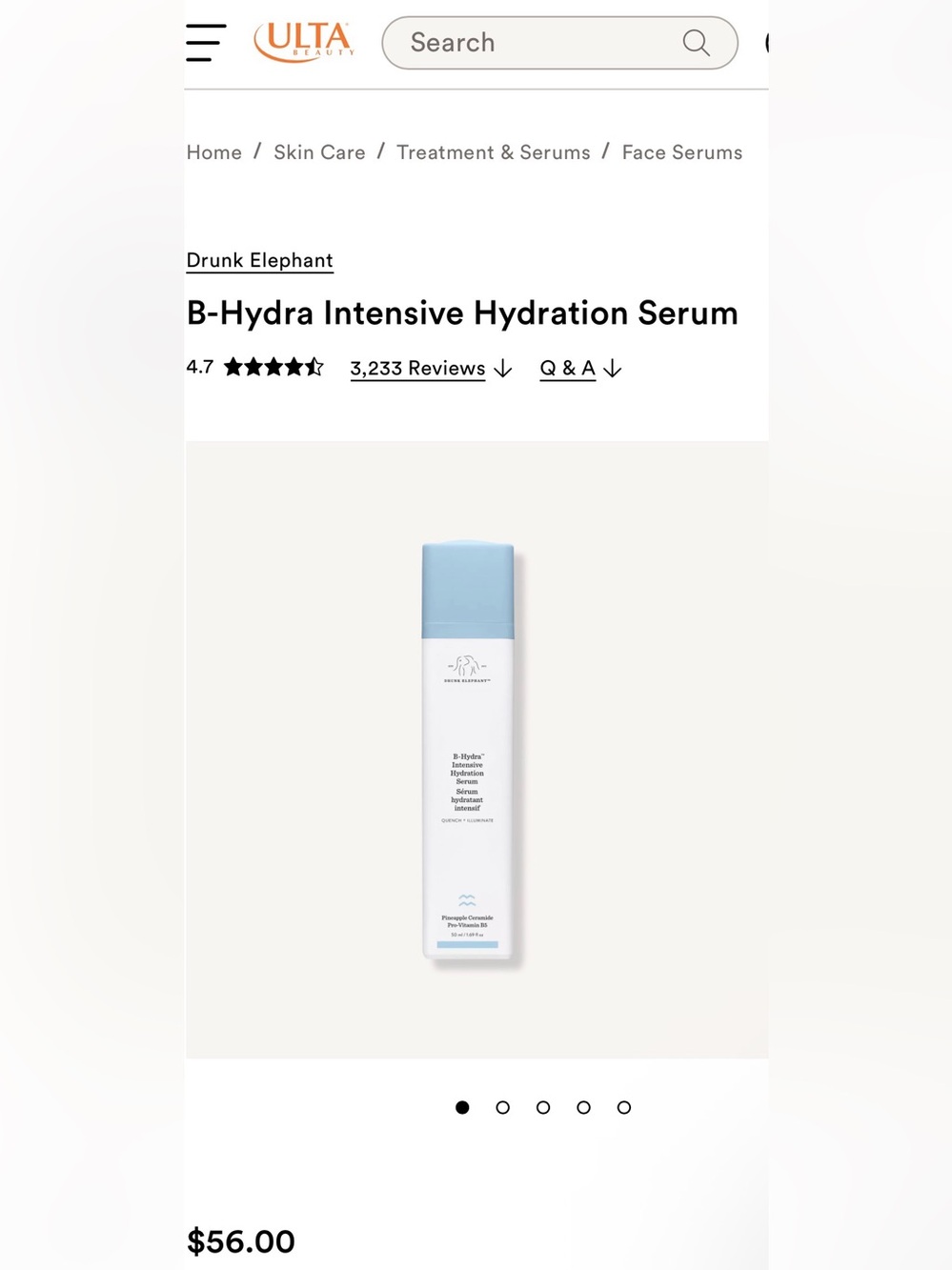 Drunk Elephant B-Hydra Intensive Hydration Serum